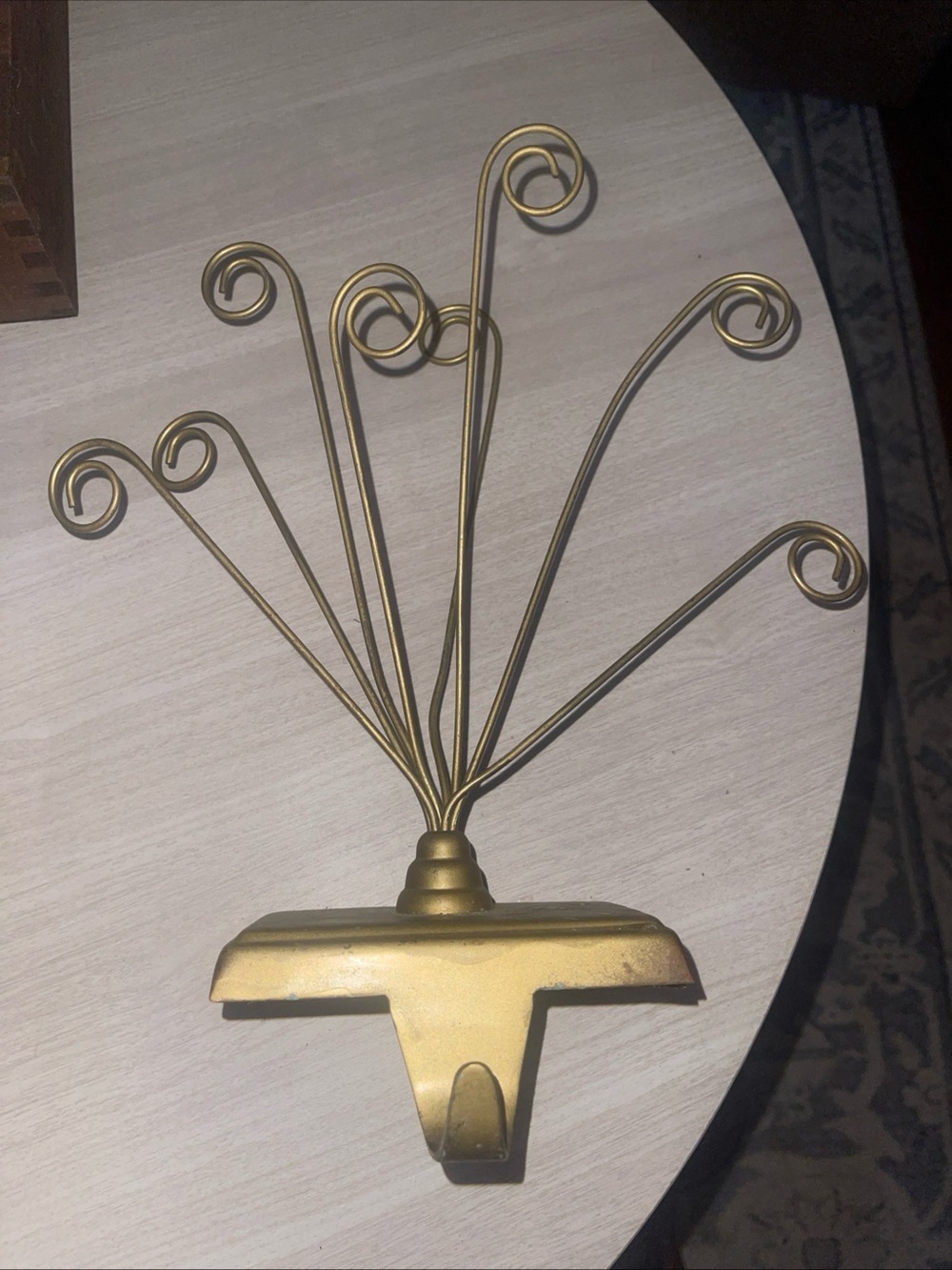 Pottery Barn Metal Photo Holder Shelf Sitter W/ Hook, Y2K, 1990’s, Boho, Casual